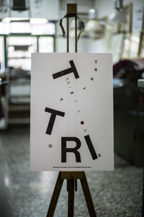 Manifesto — Traiettorie (composizione tipografica)