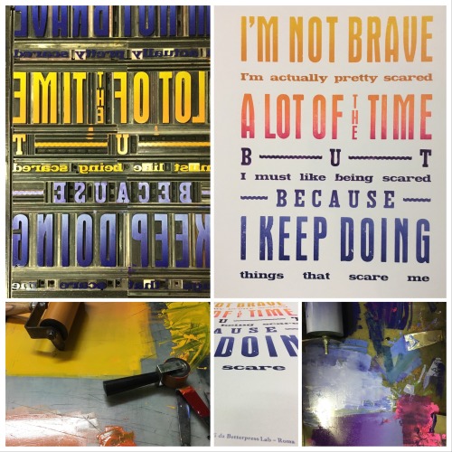 Print — I'm Not Brave, A Lot of the Time, I Keep Doing
